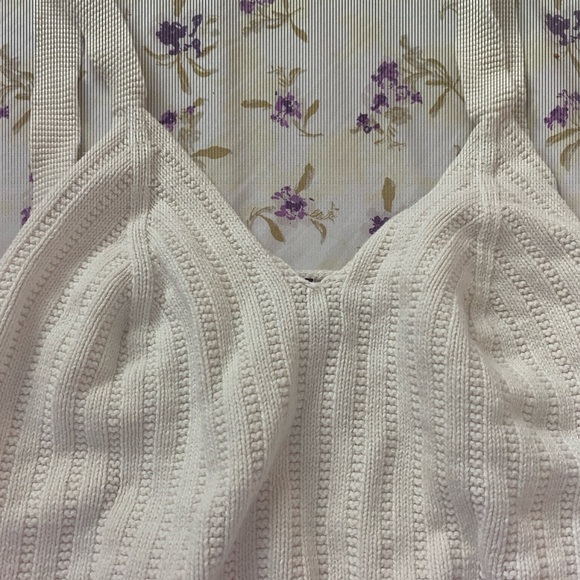 Cream Knit Tank Top - Picture 3 of 5